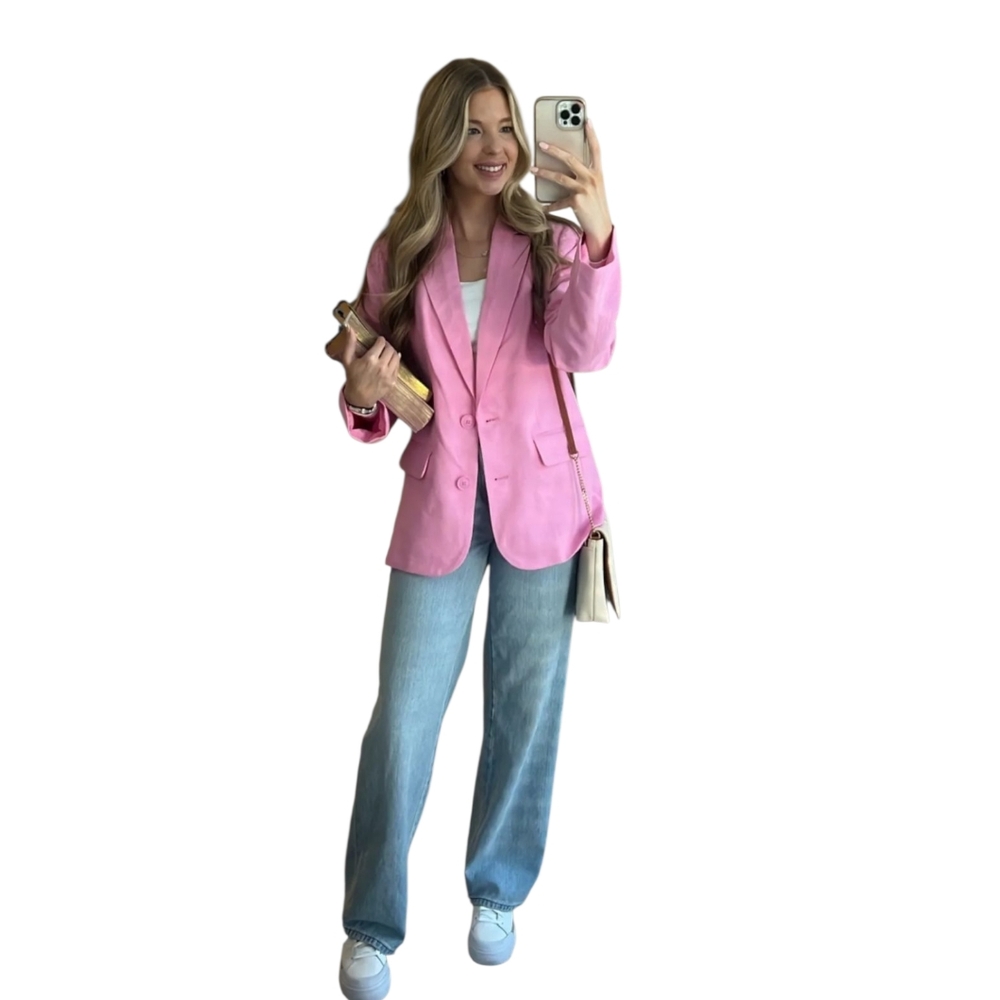 a new day Soft Pink Women's Suit Jacket - Picture 7 of 8